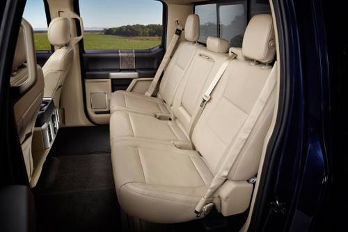 Ford F-250 Super Duty Lariat Crew Cab Pickup Rear Interior
