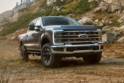 Ford F-250 Super Duty Lariat Crew Cab Pickup Exterior. Tremor Off-Road Package Shown.