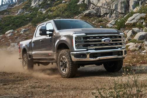 Ford F-250 Super Duty Lariat Crew Cab Pickup Exterior. Tremor Off-Road Package Shown.