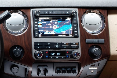 2012 Ford F-250 Super Duty Extended Cab Pickup Center Console Shown