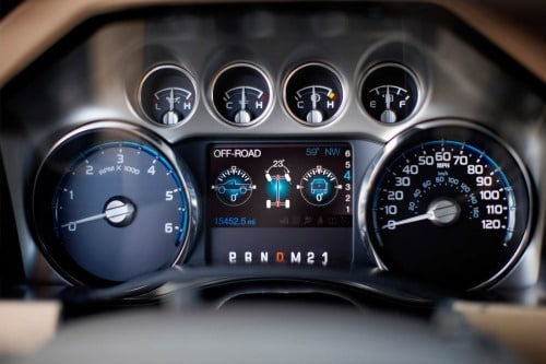 2012 Ford F-250 Super Duty Extended Cab Pickup Gauge Cluster Shown