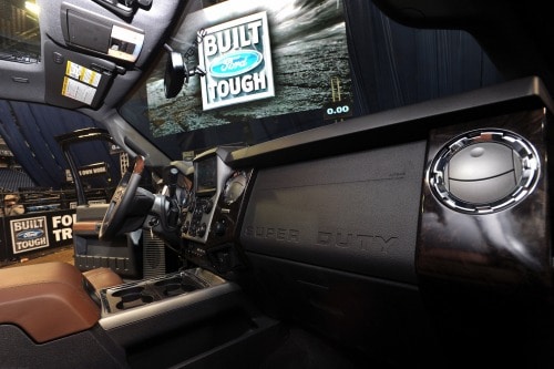 2013 Ford F-350 Super Duty Platinum Crew Cab Pickup Interior Detail