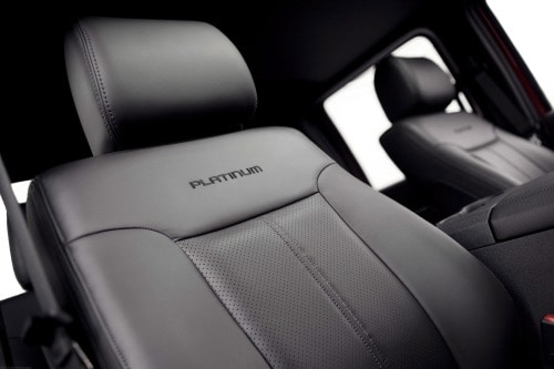 2013 Ford F-350 Super Duty Platinum Crew Cab Pickup Interior Detail