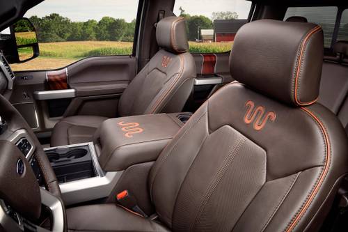Ford F-350 Super Duty King Ranch Crew Cab Pickup Interior Detail