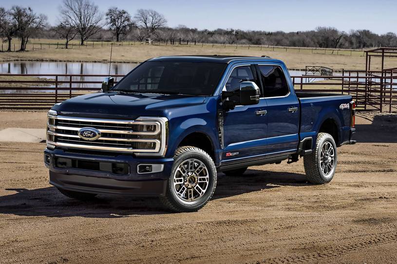 2026 Ford F-350 Super Duty Platinum Crew Cab Pickup Exterior. Optional Engine Package Shown.