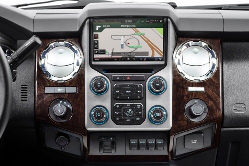 2015 Ford F-450 Super Duty Platinum Crew Cab Pickup Center Console