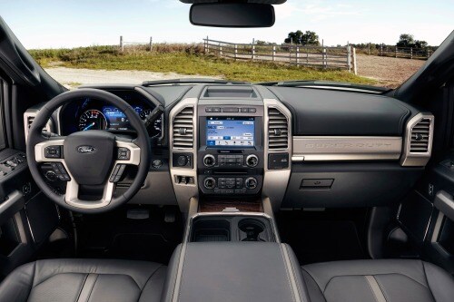 2017 Ford F-450 Super Duty Platinum Crew Cab Pickup Dashboard Shown