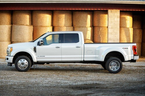 2017 Ford F-450 Super Duty Platinum Crew Cab Pickup Profile Shown