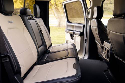Ford F-450 Super Duty Limited Crew Cab Pickup Rear Interior