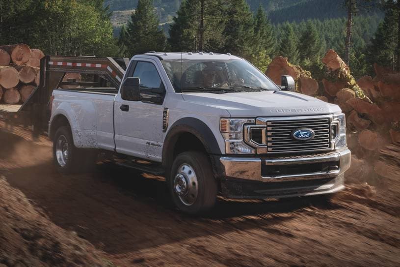 2021 Ford F-450 Super Duty XL Regular Cab Pickup with STX Package Shown.