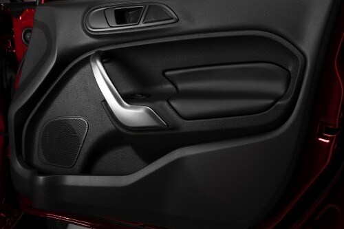 2013 Ford Fiesta Titanium Sedan Interior Door Trim Detail
