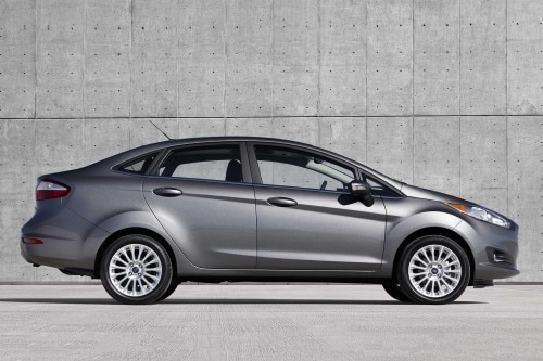 Ford Fiesta Titanium Sedan Profile Shown