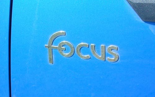 2000 Ford Focus Rear Badging