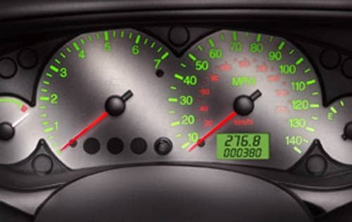 2002 Ford Focus ZTS MACH Gauge Cluster Shown