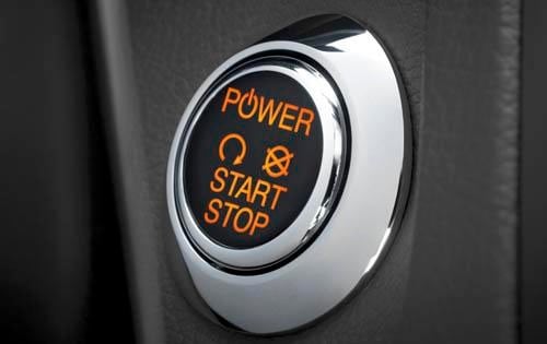 2012 Ford Focus BEV Ignition Button Detail