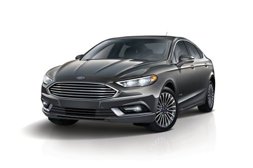 2017 Ford Fusion Hybrid Titanium Sedan Exterior Shown
