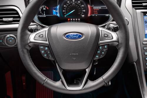 2017 Ford Fusion Sport Sedan Steering Wheel Detail