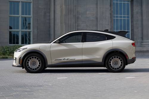 2025 Ford Mustang Mach-E GT 4dr Hatchback Profile. Rally Package Shown.
