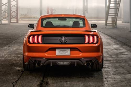 2020 Ford Mustang EcoBoost Coupe Exterior. High Performance Pkg Shown.