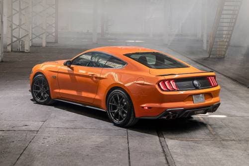 2020 Ford Mustang EcoBoost Coupe Exterior. High Performance Pkg Shown.