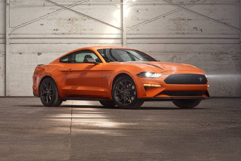 2021 Ford Mustang EcoBoost Coupe Exterior. High Performance Package Shown.
