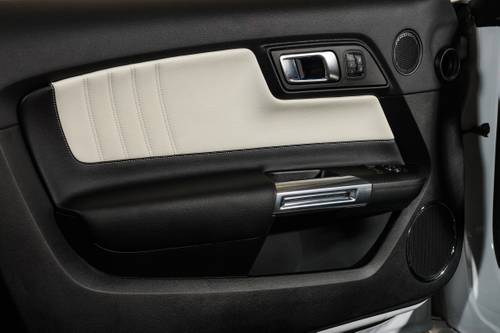 Ford Mustang GT Premium Coupe Interior Detail. Ice White Appearance Package Shown.