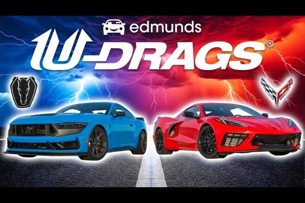 2024 Ford Mustang Dark Horse vs. 2025 Chevrolet Corvette Stingray | Edmunds U-Drags