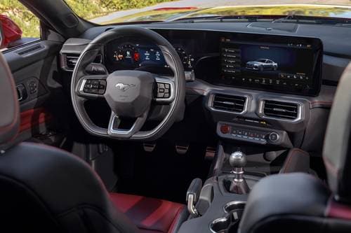 2025 Ford Mustang GT Premium Convertible Steering Wheel Detail
