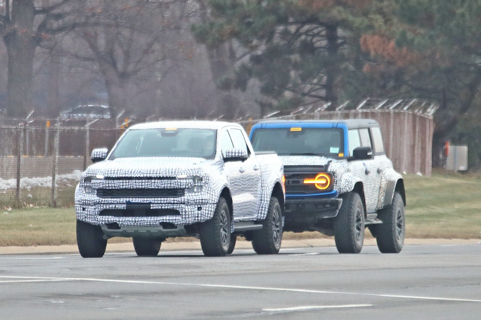 Ford Bronco Raptor and Ranger Raptor Spied Testing