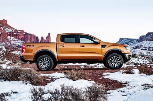 2019 Ford Ranger Lariat Crew Cab Pickup Profile Shown