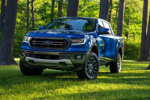 2020 Ford Ranger Lariat Crew Cab Pickup Exterior. FX2 Package Shown.