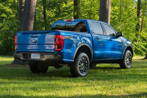 2020 Ford Ranger Lariat Crew Cab Pickup Exterior. FX2 Package Shown.