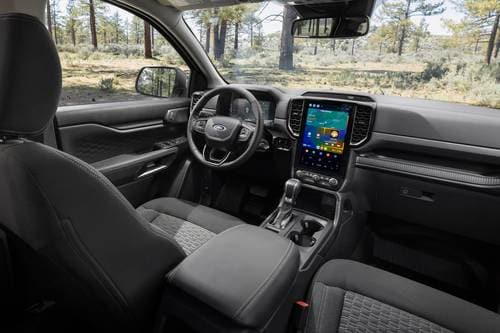 2025 Ford Ranger XLT Crew Cab Pickup Steering Wheel Detail