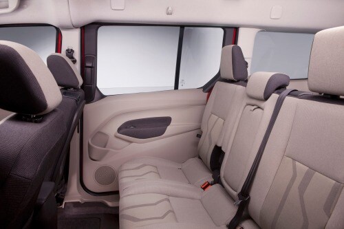 2016 Ford Transit Connect Wagon XLT w/Rear Liftgate LWB Passenger Minivan Rear Interior Shown
