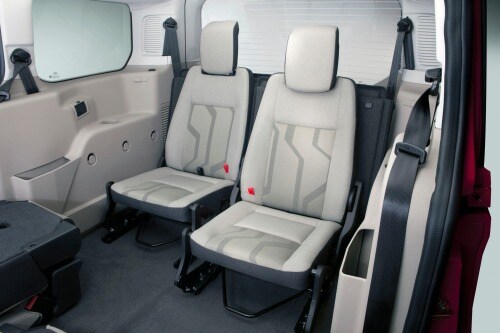 2016 Ford Transit Connect Wagon XLT w/Rear Liftgate LWB Passenger Minivan Rear Interior Shown