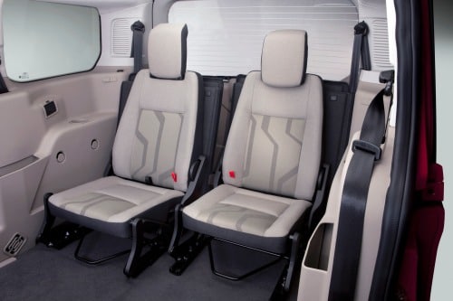 2016 Ford Transit Connect Wagon XLT w/Rear Liftgate LWB Passenger Minivan Rear Interior Shown