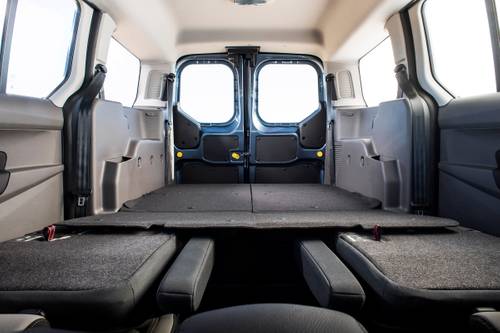 Ford Transit Connect Wagon Titanium LWB Passenger Minivan Rear Seats Down