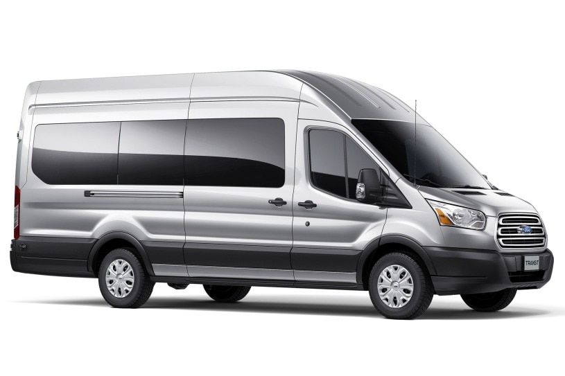 2016 Ford Transit Wagon 350 HD XLT High Roof w/Extended Length Passenger Van Exterior Shown