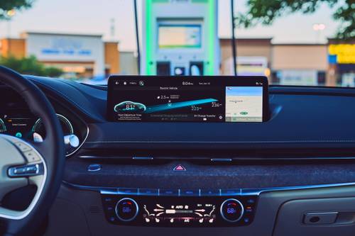 2023 Genesis Electrified G80 Sedan Center Console