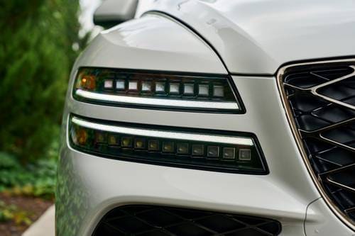 2025 Genesis G80 3.5T Sport Prestige Sedan Headlamp Detail