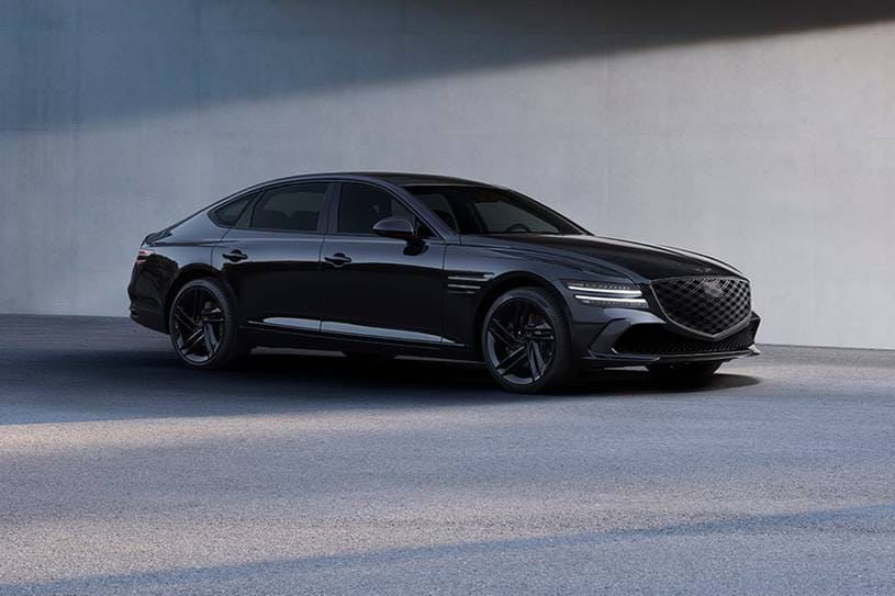 2027 Genesis G80 3.5T Prestige Black Sedan Exterior