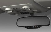 2011 GMC Acadia Denali Overhead Console and Rearview Mirror Detail