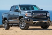 2016 GMC Canyon SLE Crew Cab Pickup Exterior. All-Terrain Package Shown.