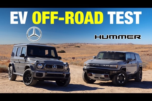 Mercedes-Benz G-Class EV vs. Rivian R1S vs. GMC Hummer EV | Electric SUV Off-Road Comparison Test