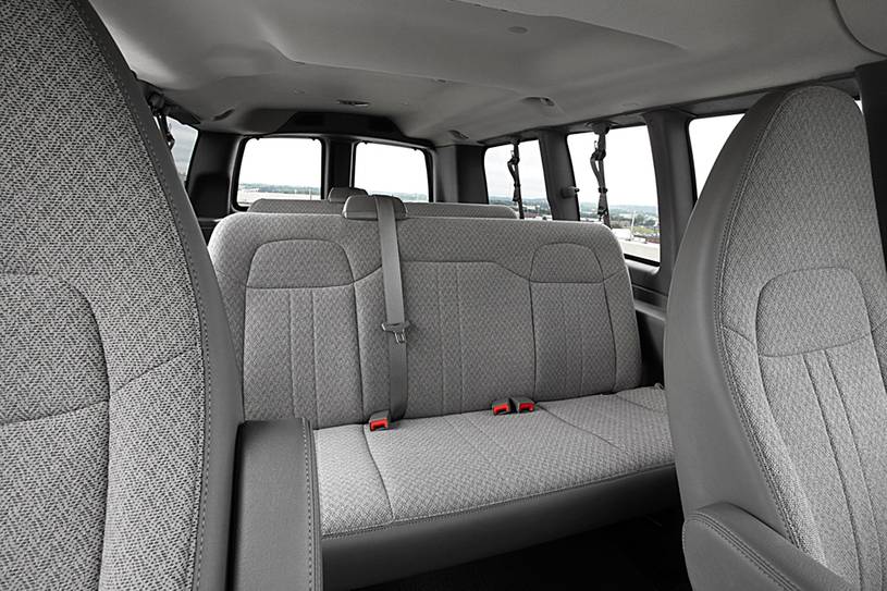GMC Savana LT 3500 Passenger Van Rear Interior Shown