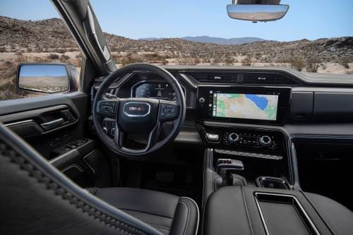 2024 GMC Sierra 1500 AT4X Crew Cab Pickup Steering Wheel Detail