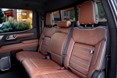 2024 GMC Sierra 1500 Denali Ultimate Crew Cab Pickup Rear Interior
