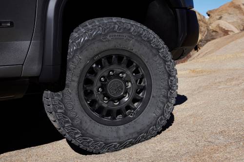 2024 GMC Sierra 2500HD AT4X Crew Cab Pickup Wheel. AEV Edition Shown.