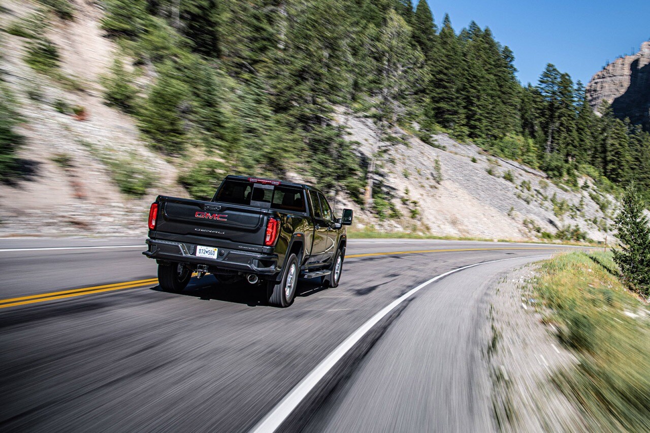 2020 GMC Sierra HD- Action Rear 3/4 2020 GMC Sierra HD- Action Rear 3/4