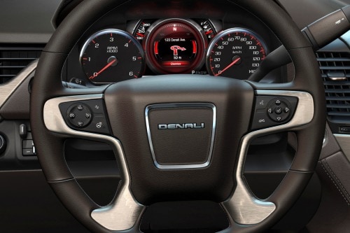 2016 GMC Yukon Denali 4dr SUV Steering Wheel Detail